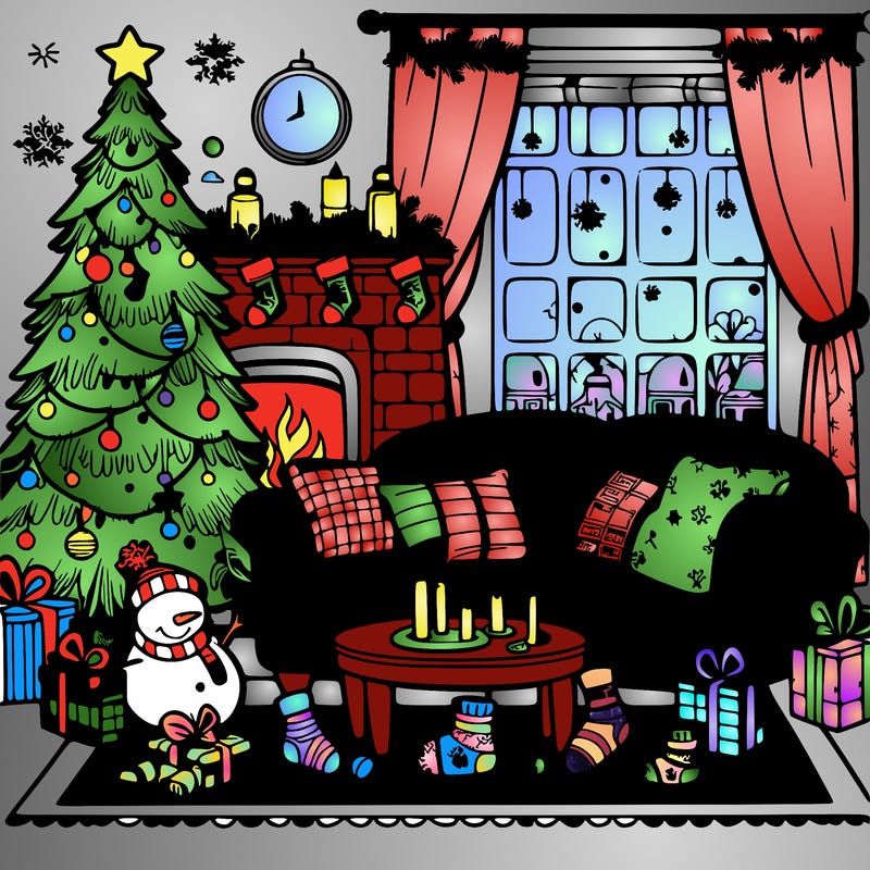 christmas living room