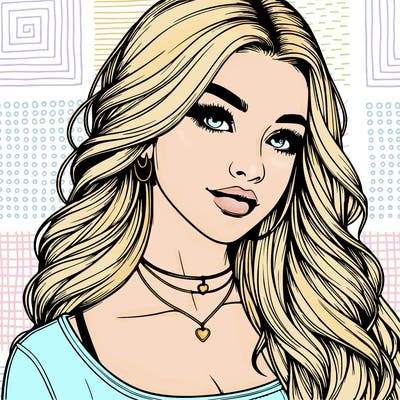 detailed realistic girl