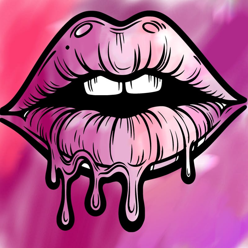 lips that look realistic and drip