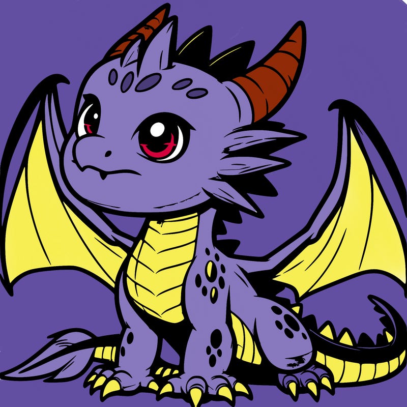 fierce baby night dragon