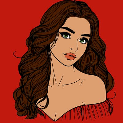 beautiful realistic girl