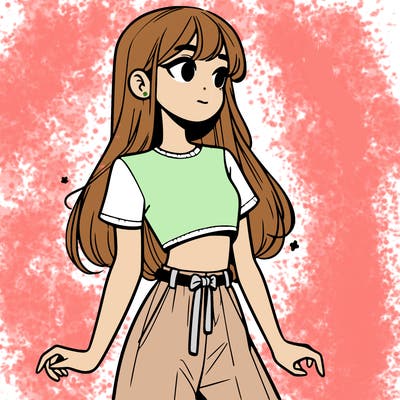 girl in a cute crop top