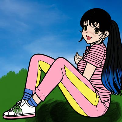 beautiful anime cute aesthetic preppy girl