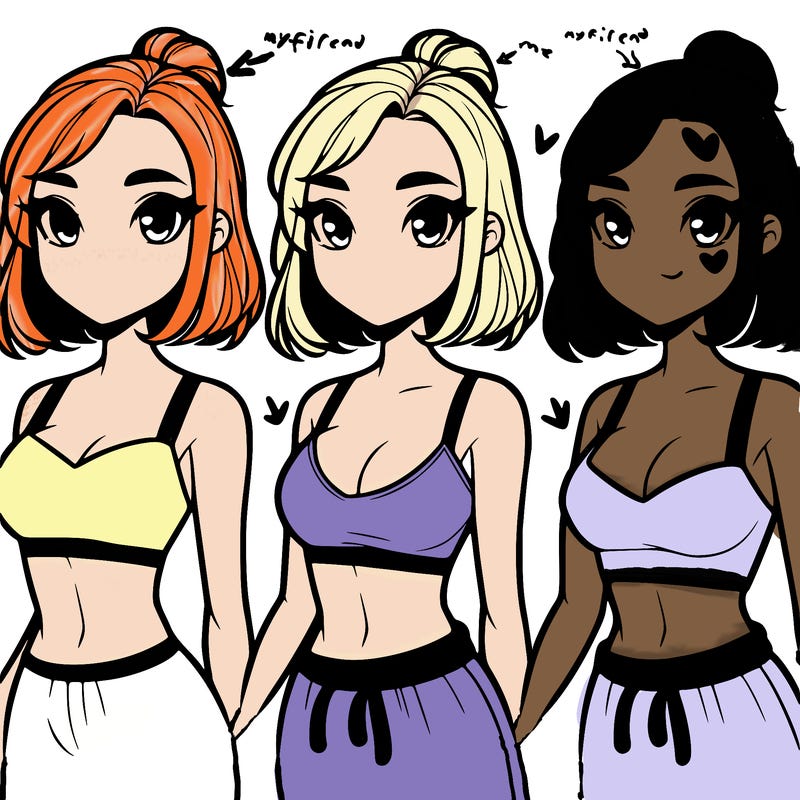 girl with crop top