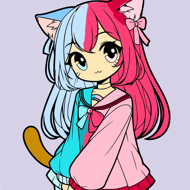 cat anime girl