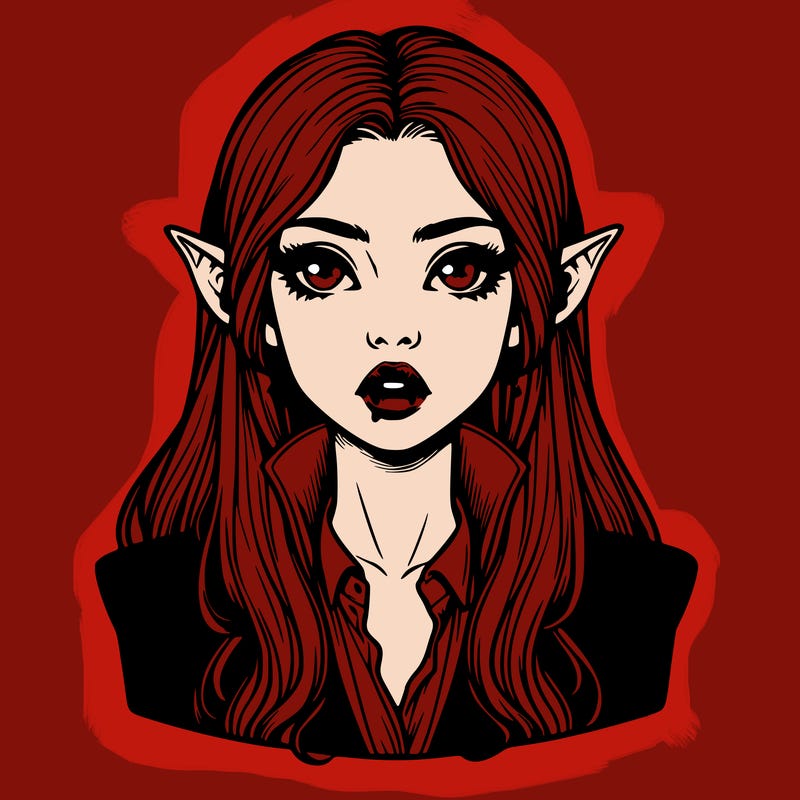 realistic vampire girl