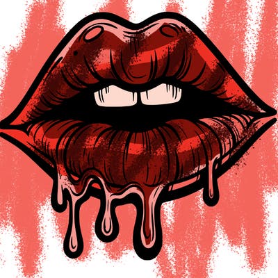 lips that look realistic and drip