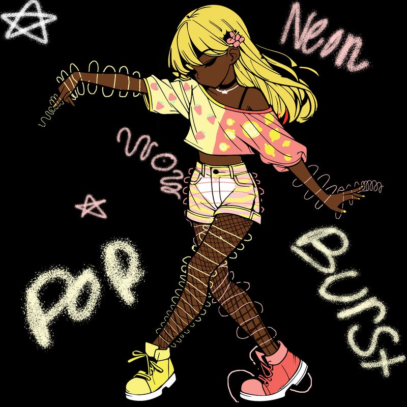 realistic girl danceing