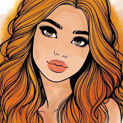 beautiful realistic girl