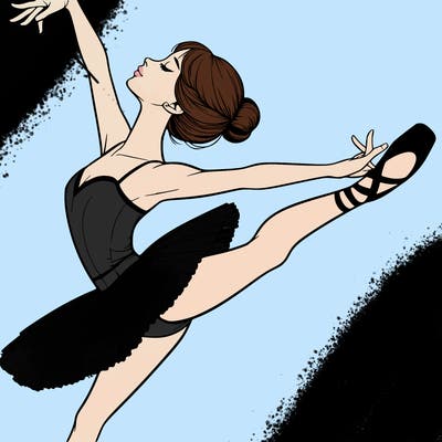 realistic ballerina