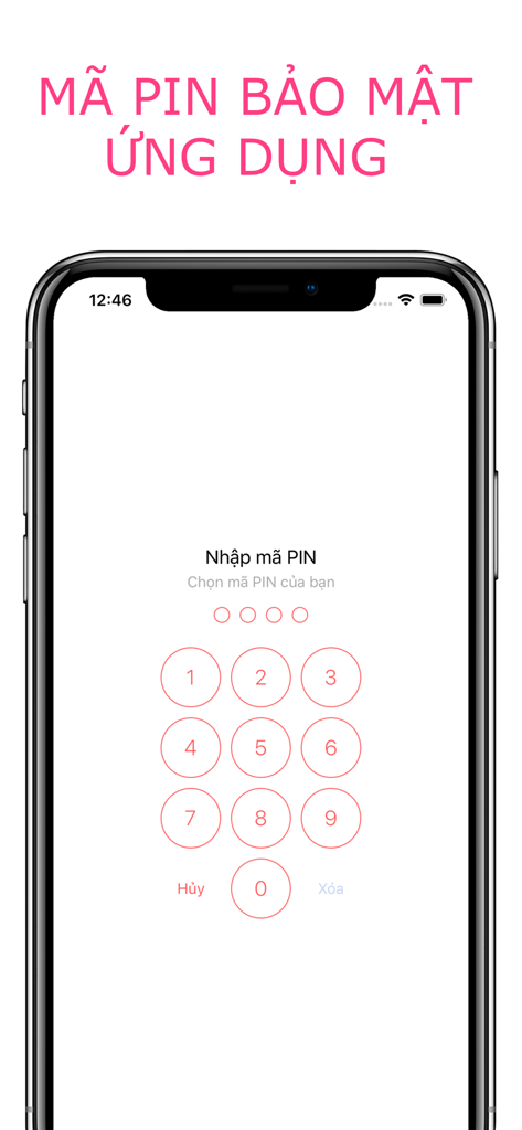 Security PIN lock screen for the Been Love Memory app