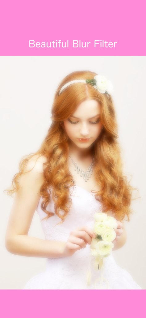 Soft Focus Lite 〜beauty selfie - Portrait of a woman with a dreamy soft focus blur effect