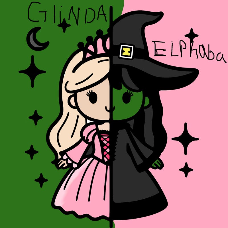 split princess and witch
