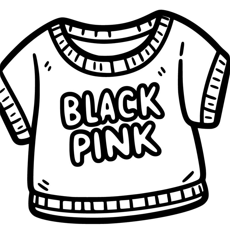 blusa com o nome black pink