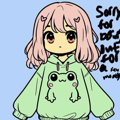 girl wearing frogging sweatshirt