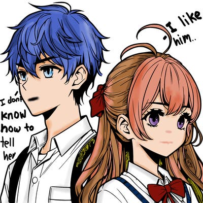 manga boy and girl