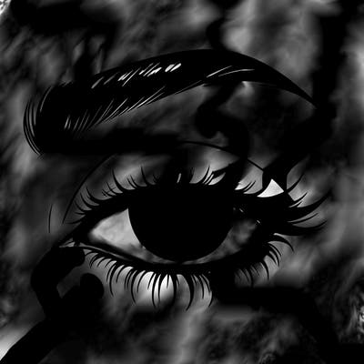 eye closed realistic