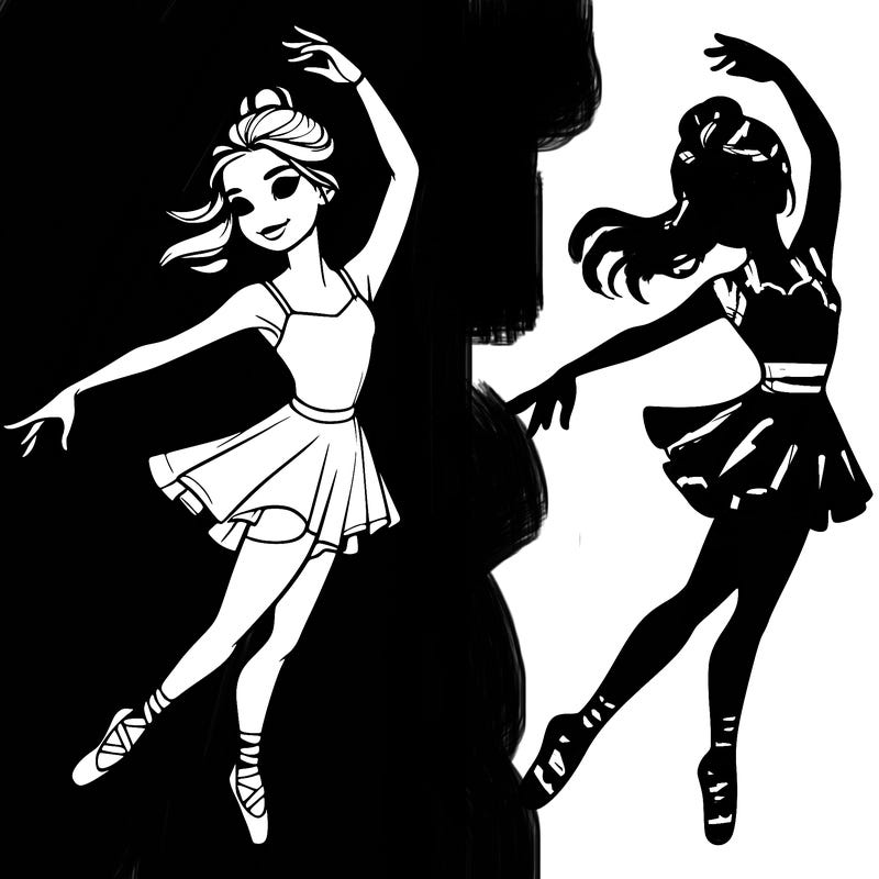 realistic girl dancer