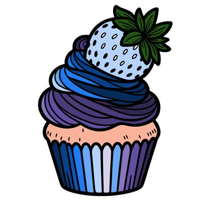 strawberry swirl cupcake