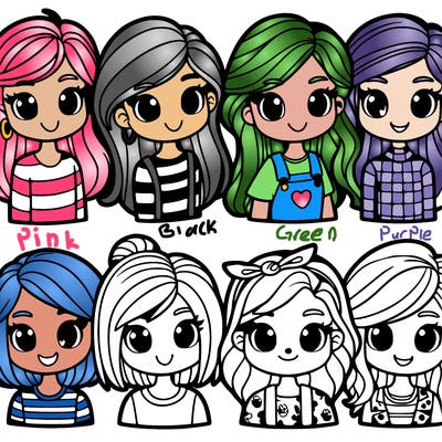 8 girls