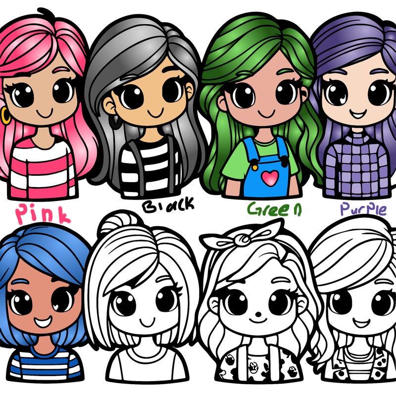 8 girls