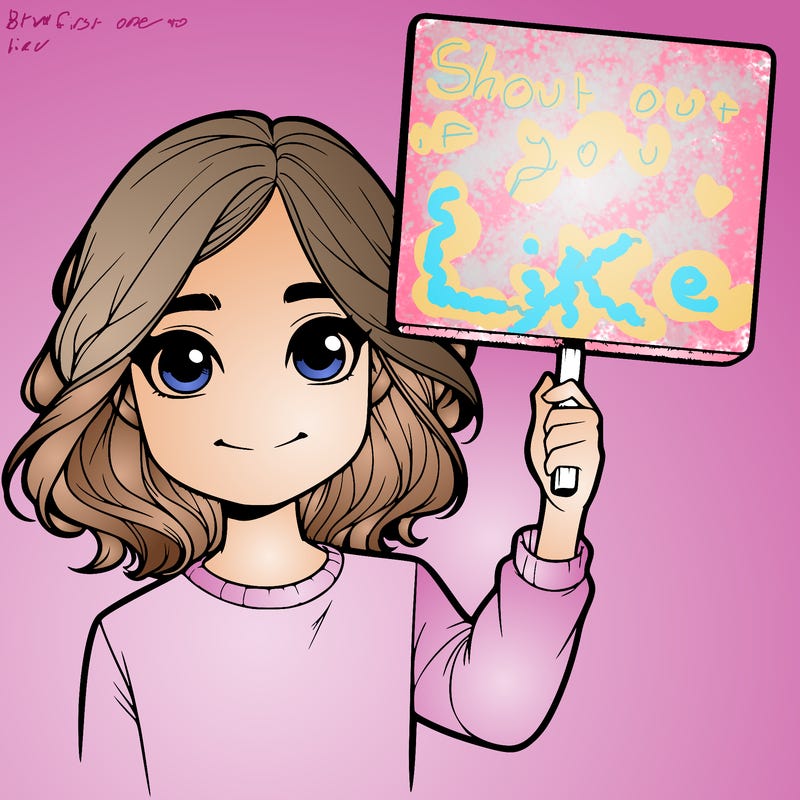 realistic girl holding up a sign