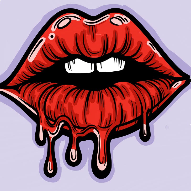 lips that look realistic and drip