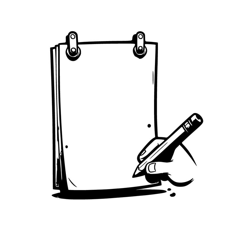 blank piece of paper