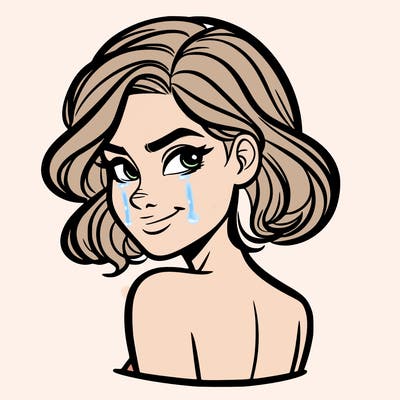 portrait of a woman looking over her shoulder smirking