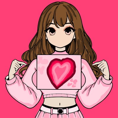 girl holding a blank sign in a long sleeve crop top