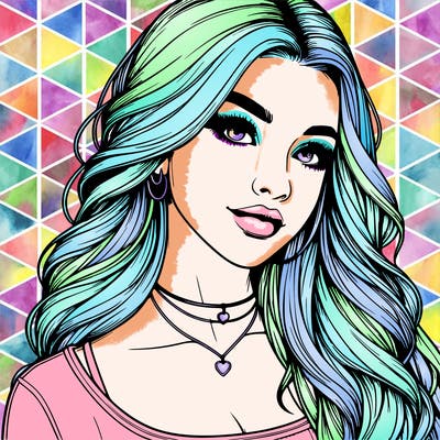 detailed realistic girl