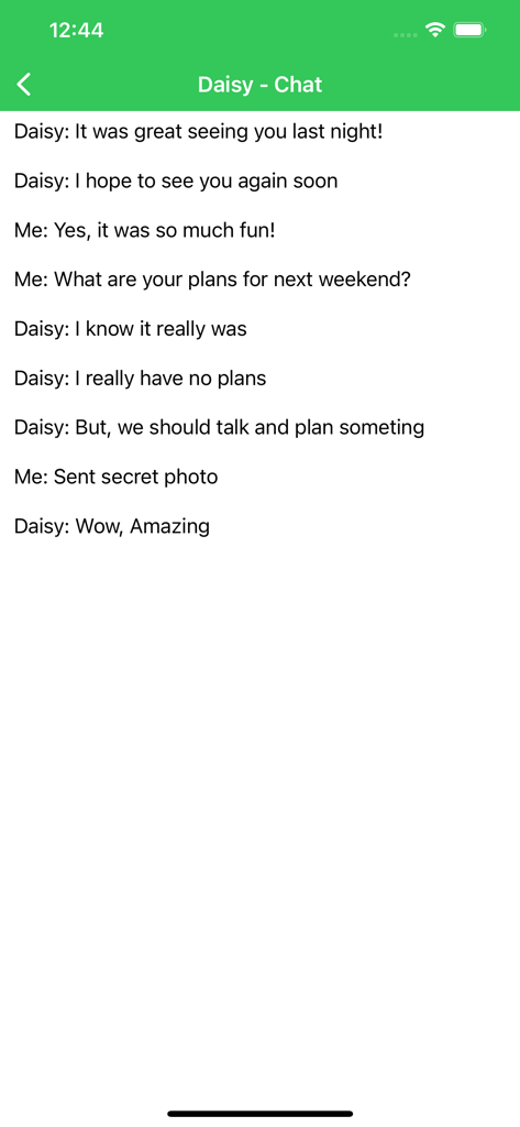 Secure Chats for WhatsApp WA - Eine private Gesprächsansicht zwischen zwei Benutzern in der sicheren Tresor-App