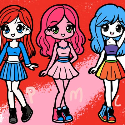 cartoon girls
