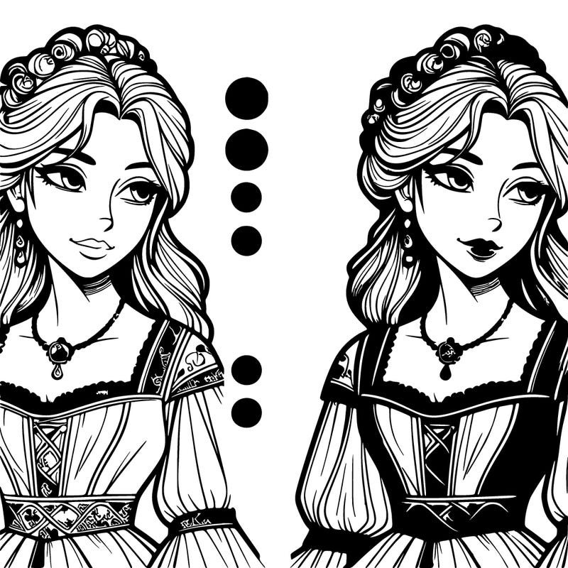 medival realistic princess beautiful realistic