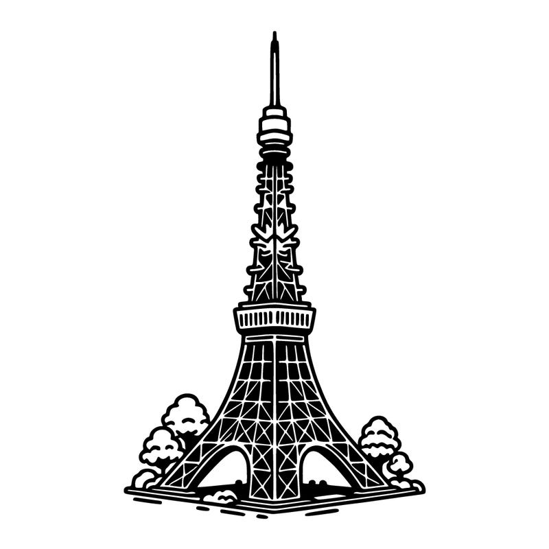 the tokyo tower with a ciliego