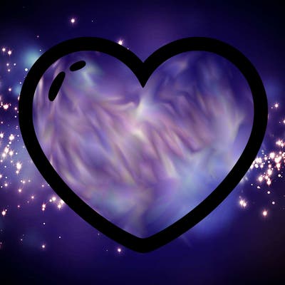 a blank heart