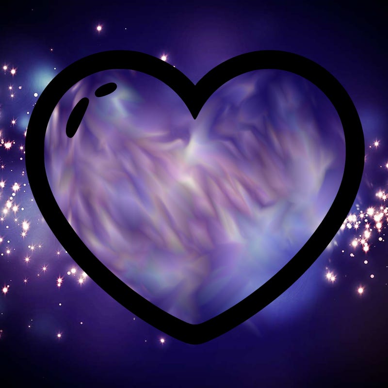 a blank heart