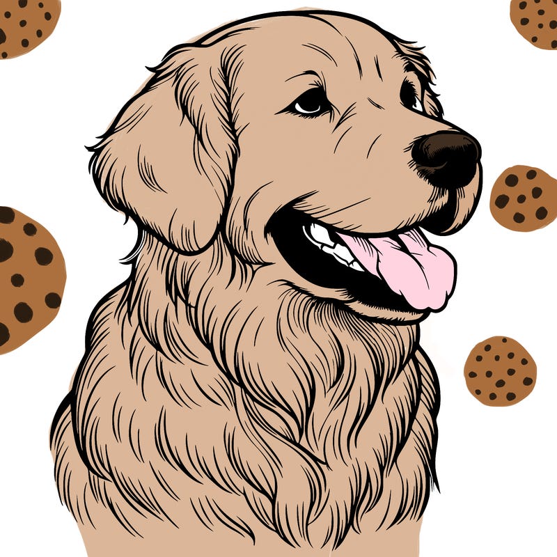 realistic golden retriever