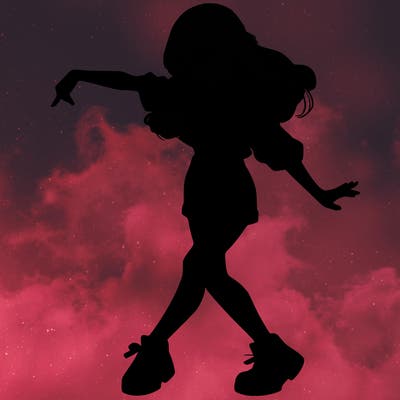 realistic girl danceing