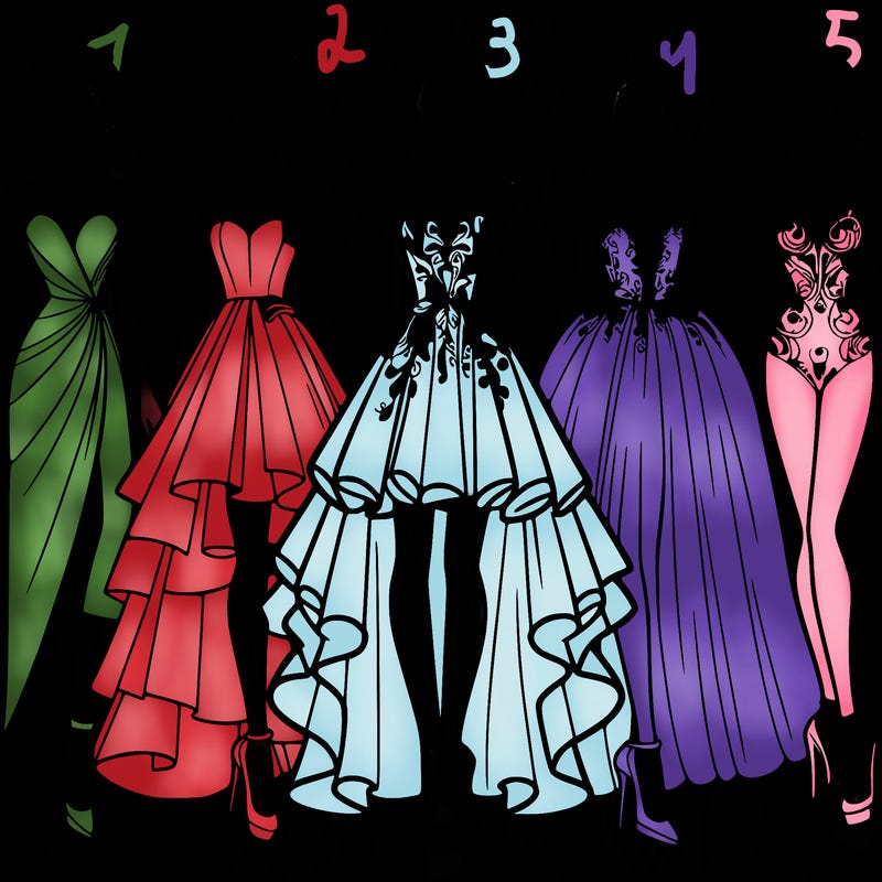 fashion models dresses