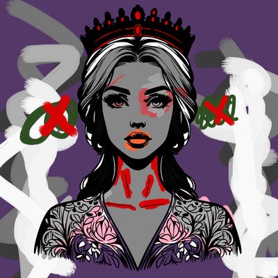 realistic beautiful queen