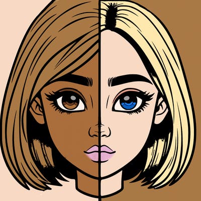 realistic girl split