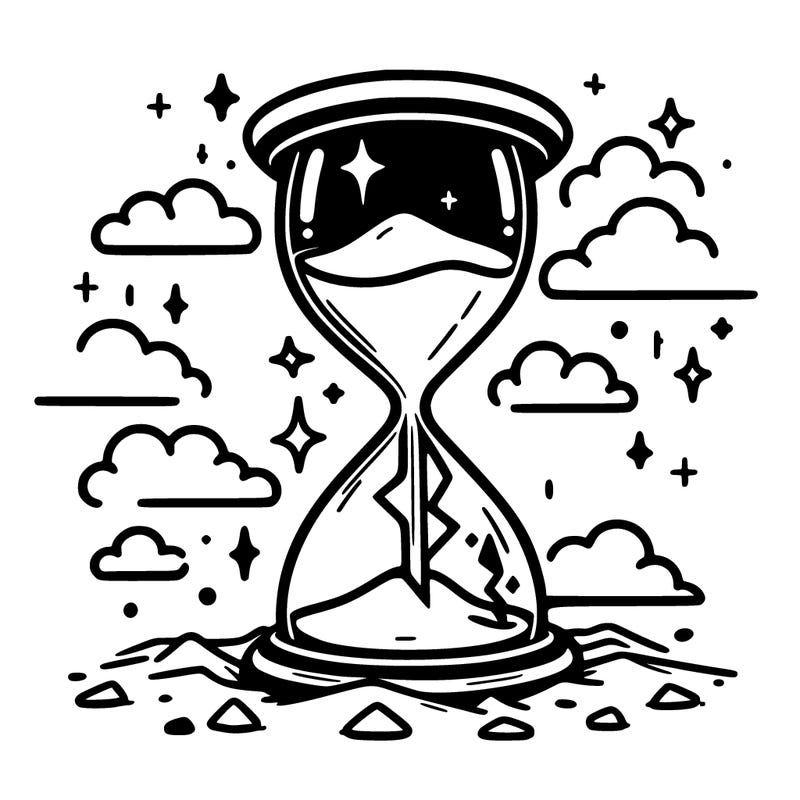 hourglass broken