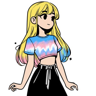 girl in a cute crop top