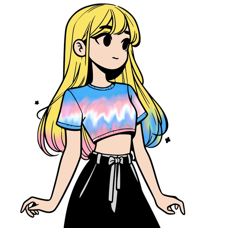 girl in a cute crop top