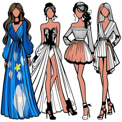 fashion models dresses