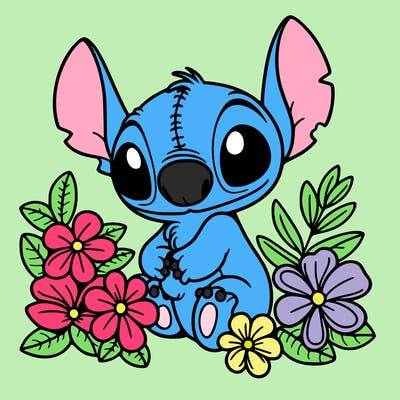 stich and flowers