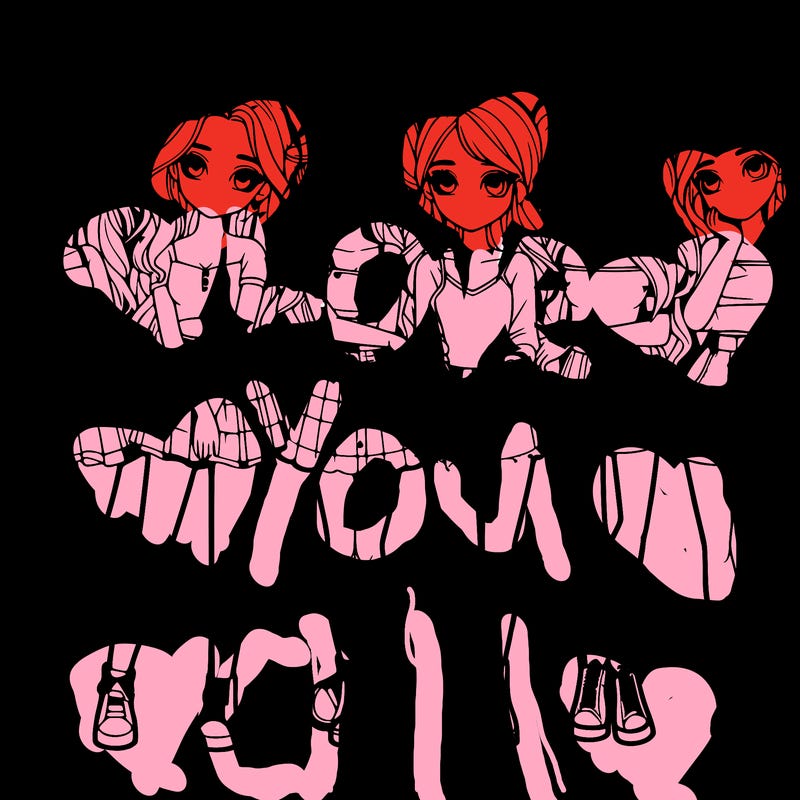 a group of girls realistic