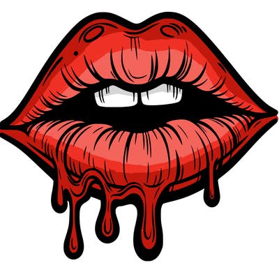 lips that look realistic and drip