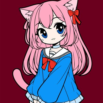 cat anime girl